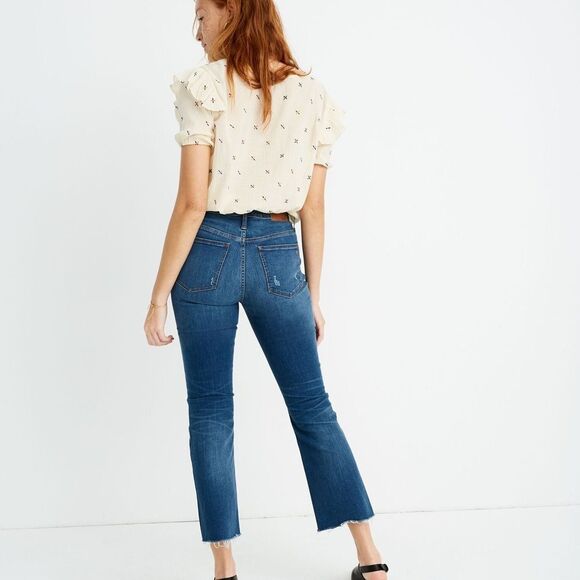 Madewell Cali Demi-Boot Jeans in Preston Wash Size 27 - Picture 3 of 10